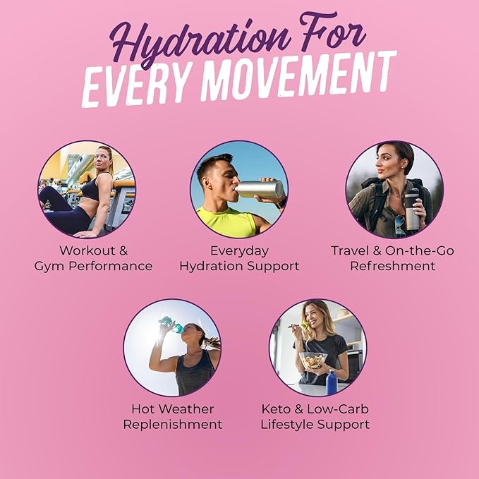 JUNP Sugar Free Electrolytes Powder Packets for Water Salt & Potassium Instant Hydration Packets, Zero Calorie No Carbs No Sugar Electrolyte Drink Mix Sticks, Keto Friendly, Vine Ripened Grape 5 Pack