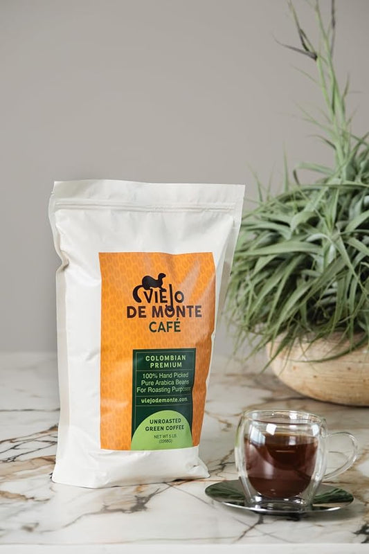 VIEJO DE MONTE Green Coffee Beans, Unroasted Whole Bean, 5 lbs | Specialty Grade for Fresh Roast | Perfect for Home Roasting, Coffee Roasters | Premium Quality