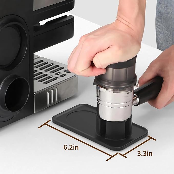 Tamping Mat Compatible with Ninja Luxe Cafe Espresso Machine ES601&ES701, Non-Slip Silicone Coffee Tamper Pad for Portafilter Support, Food-Grade, Tamper Holder