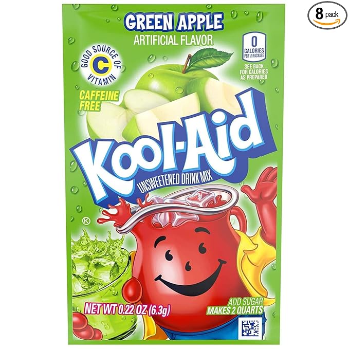 Doofie Deals Kool-Aid Drink Mix - 8 Packets (Green Apple)