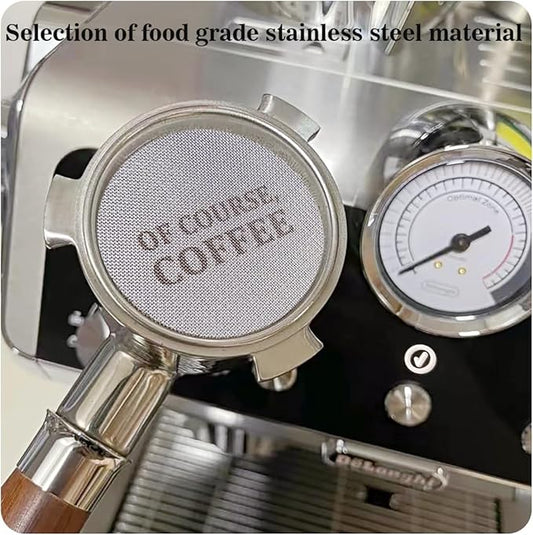 53.5mm Espresso Puck Screen, 1.7mm Thickness, 150μm, Lower Shower, Coffee Filter Mesh For Espresso Portafilter Filter Basket, 316 Stainless Steel