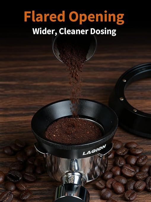 LAOION 54mm Dosing Funnel, Espresso Tools Easy Clean Design with Magnetic, Espresso Dosing Funnel Fits for 54mm Breville Portafilter for Barista
