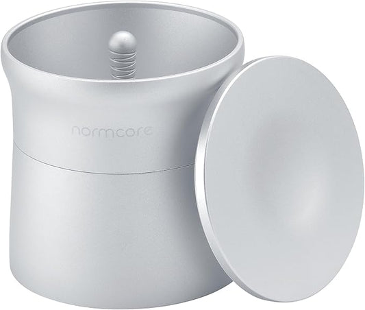 Normcore 51mm 2-in-1 Magnetic Dosing Cup, Espresso Dosing Funnel with Portafilter Dosing Shaker, Barista Grinder Dosing Tools Fit 51mm Delonghi Portafilter, Silver
