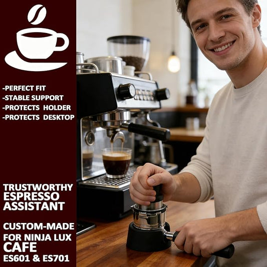 Portafilter Holder Compatible with Ninja Espresso Machine Accessories Tamping Station for Ninja Luxe Cafe ES601, ES701
