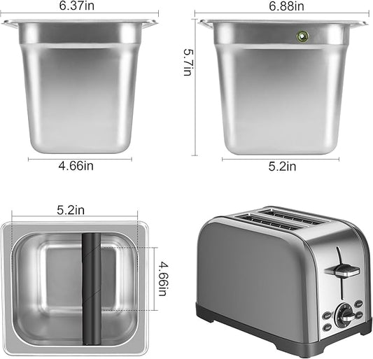 Stainless Steel Coffee Knock Box, Square Espresso Knock Box, Large Capacity Coffee Accessories, Easy to Clean Espresso Accessories for Home, Kitchen, Cafe, and More