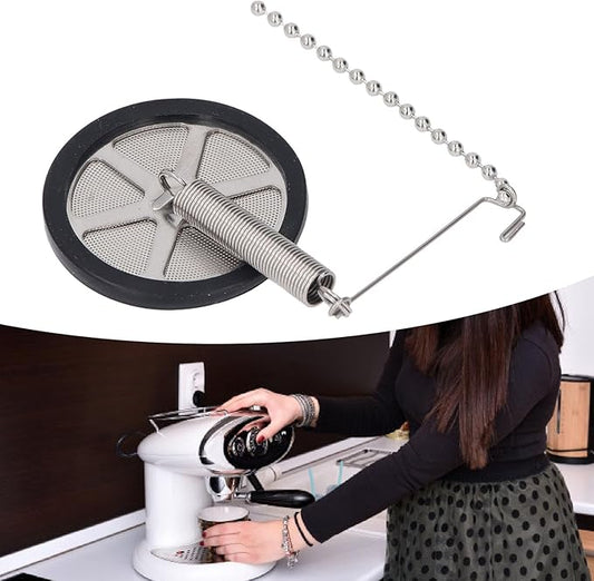 Reusable Metal Coffee Filter for Siphon Coffee Maker, Reusable Stainless Steel Syphon Coffees Filter with Chain for Siphon Coffee Maker Other Similar Syphon Coffee Machine