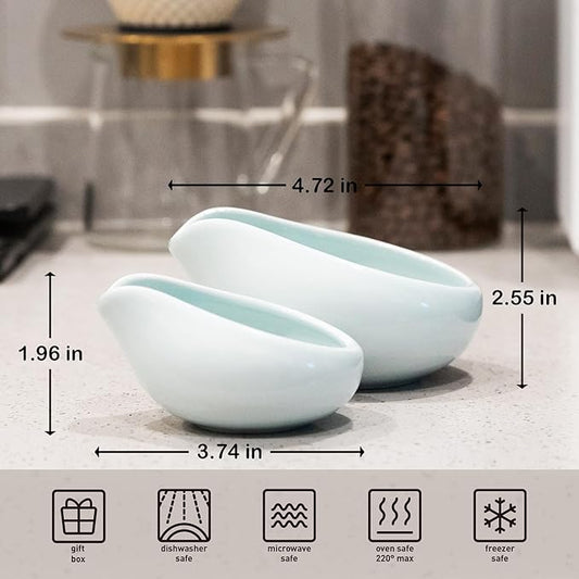 Loveramics 2-Pack Coffee Bean Dosing Cups by James Hoffmann, 30g-60g Capacity (Celadon Blue)