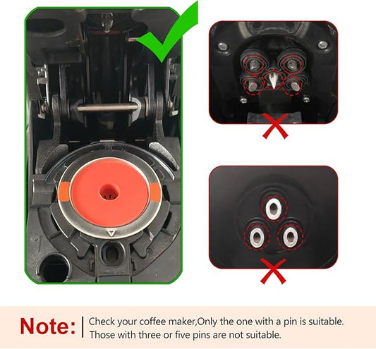 4 Pack Reusable K Cups coffee pods for Keurig 1.0 and 2.0:Stainless Steel Refillable K Cups- Reusable K Cups for Keurig Coffee Machine SUS 304 Non-BPA