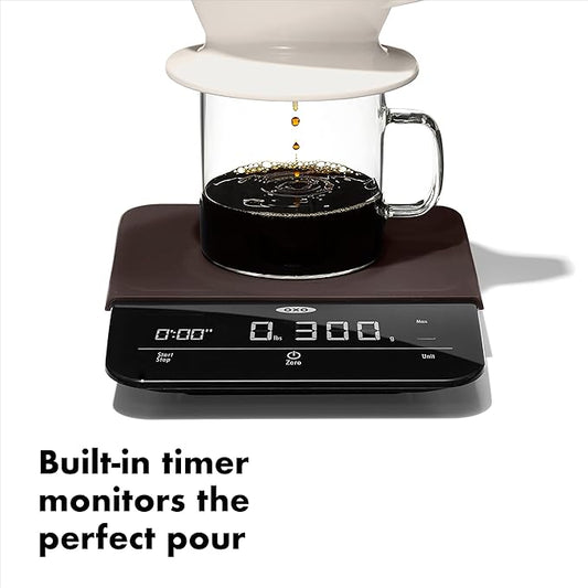 OXO Brew 6 Lb. Precision Coffee Scale with Timer, Black