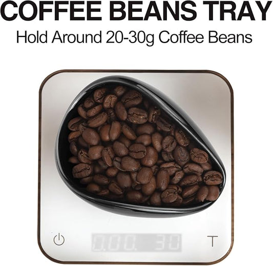 FEUNLEM Coffee Bean Dosing Cup and Spray Bottle Set - Ceramic Espresso Accessories Kit, 8ml Static Reducing Sprayer for Cafe, Gym, Home Use | Barista-Approved Dosing Tools (Black, 2)