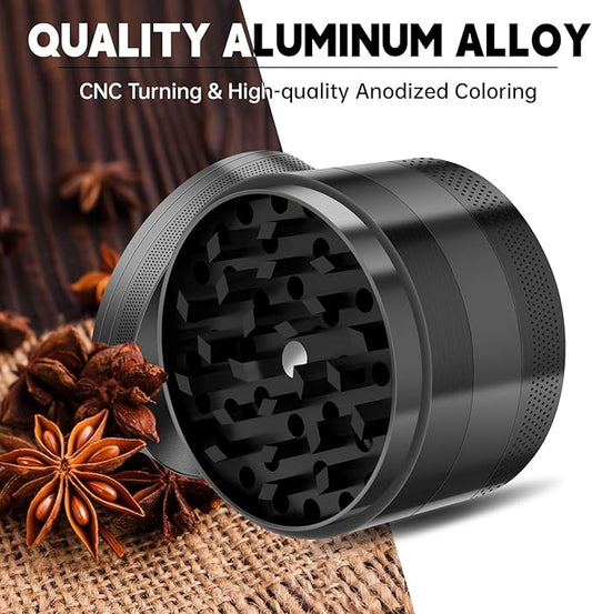 Grinder 2.5 in. (Black) Steel Kitchenware