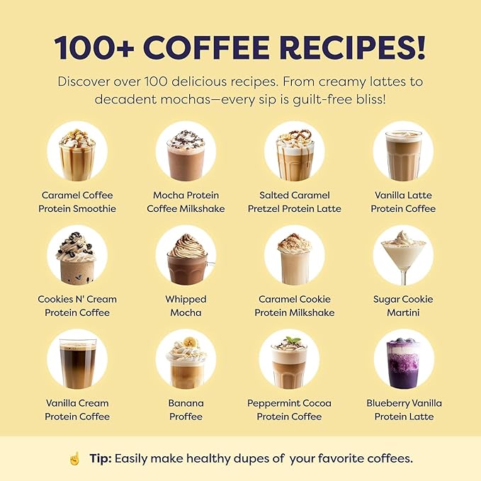 Protein Iced Coffee - Premium Whey Protein & Instant Iced Coffees - 100% Natural Cold Brew - Zero Artificial Flavors & Sweeteners, 80 mg Caffeine Per Serving, No Added Sugar, 20 Servings - 4 Pack