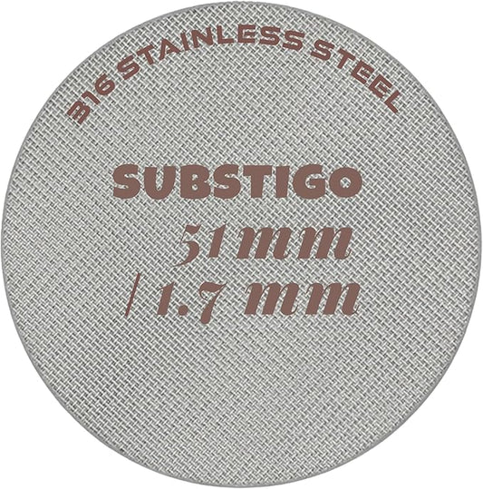 Espresso Puck Screen for Breville Espresso Filter Screen - Lower Shower Screen for Ninja Luxe Espresso Puck Screen 316 Stainless Metal Contact Screen Portafilter Basket Mesh (1, 51mm)