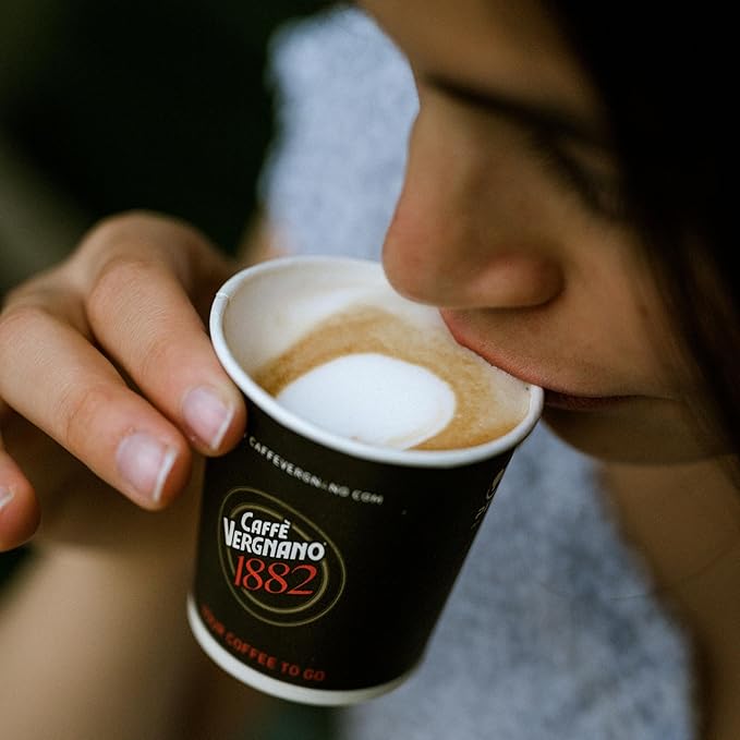 Caffe Vergnano Italian Finely Ground 100% Arabica Espresso Coffee – Intensity 6, Delicate & Subtly Fruity Flavor Blend, Slow Roasted with Notes of Milk Chocolate, Caramel & Nuts, 8.82 oz Tin