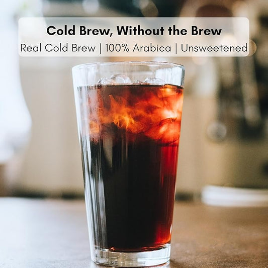 Civilized Coffee Instant Cold Brew Coffee Powder Medium Dark Roast Non-GMO Jar (10 oz)