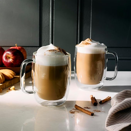ZWILLING Sorrento Plus 2-pc Double-Wall Glass Latte Mug Set, 15-oz, 450ml