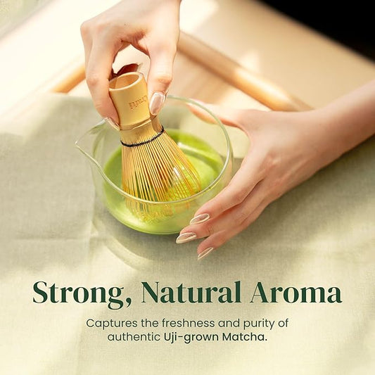 Crafti Barista Premium Culinary Grade Uji Matcha - Authentic Japanese Matcha Green Tea Powder from Kyoto, Japan for Matcha Lattes (75g / 2.65oz)