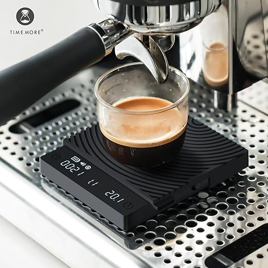 TIMEMORE Basic Mini Coffee Scale, 0.1 g Precision, Timer & Flow Rate