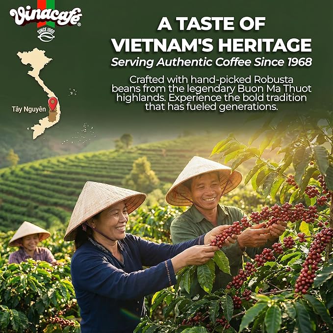 Vinacafe Instant Coffee Mix 3 in 1 (Pack of 1 | 20 Sachets Per Bag)