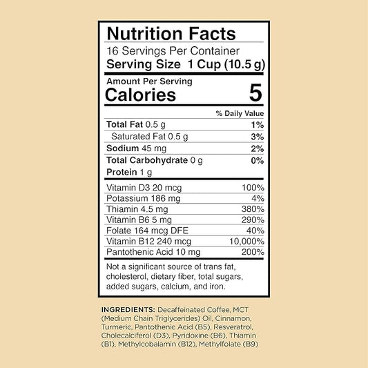 Decaf Genius Keto Coffee Pods with MCT Oil, Turmeric, and B Vitamins by VitaCup for Focus in Single Serve Pod Compatible with K-Cup Brewers Including Keurig 2.0, 32 CT