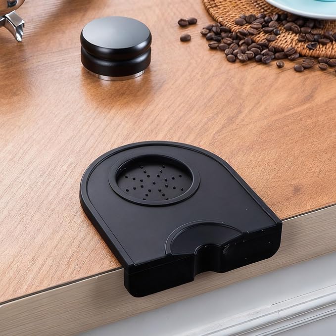 LeLehome 51mm Espresso Tamper Set, Calibrated Spring-Loaded Coffee Tamper with WDT Tool Stirrer, Anti-Slip Silicone Mat, Barista Kit for Espresso Machine