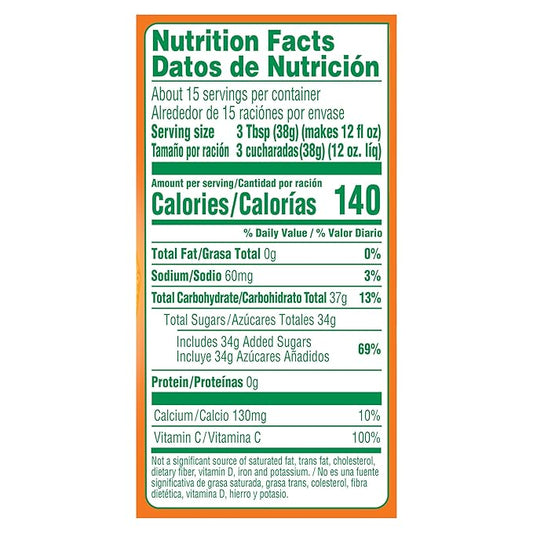 Tang Orange Sweetened Powdered Drink Mix 1 Count 20 oz Canister