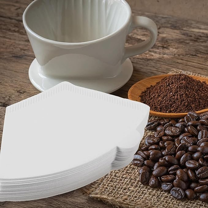 100 Count Cone Coffee Filters, Paper Filter Compatible With Fellow Aiden Cone Shaped Single Serve Basket (Cone Shaped)