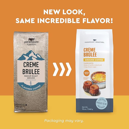 Paramount Roasters, Creme Brulee Flavored Ground Coffee, 12oz Medium Roast (Paramount Coffee Company)