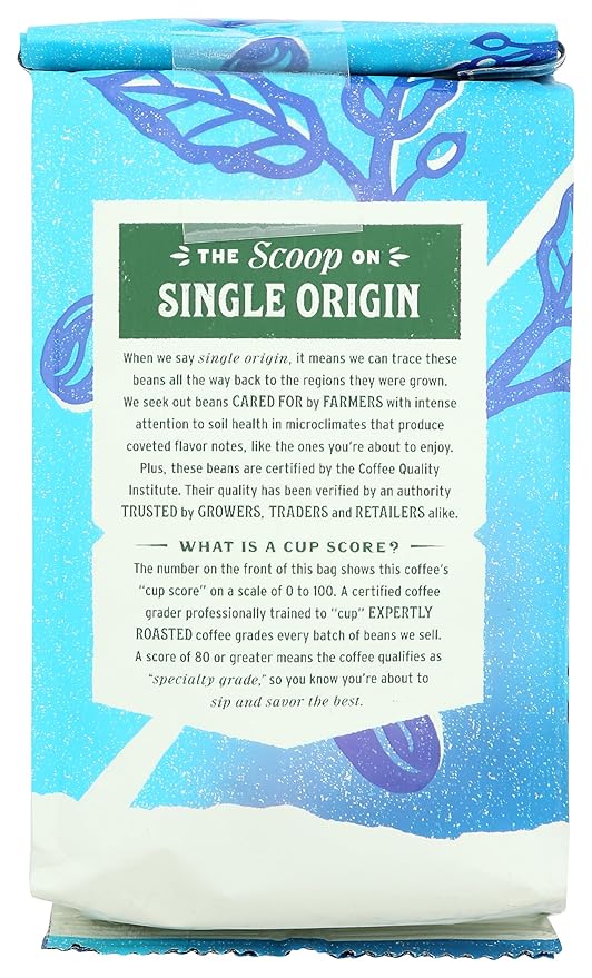 Whole Foods Market, Kenya Single Origin Whole Bean Coffee, Light Roast, Black Currant, Citrus & Stone Fruit, 12 Ounce