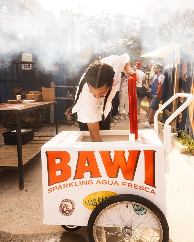 Bawi La Guayaba Sparkling Agua Fresca, Pink Guava with hints of Orange and Hibiscus, 12 Pack, 480 ml