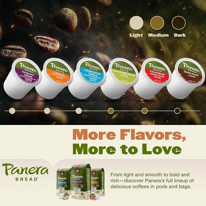 Panera Light Roast Ground Coffee, 100% Arabica, Sustainably Sourced – Smooth, Bright & Balanced Flavor – Clean Label, No Artificial Ingredients – Kosher, Gluten-Free 12oz Bag Pack of 6 (72oz Total)