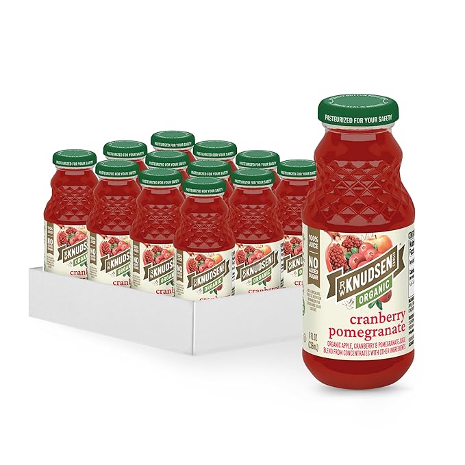 R.W. Knudsen Organic Cranberry Pomegranate Juice, 8 fl oz (12 Pack)