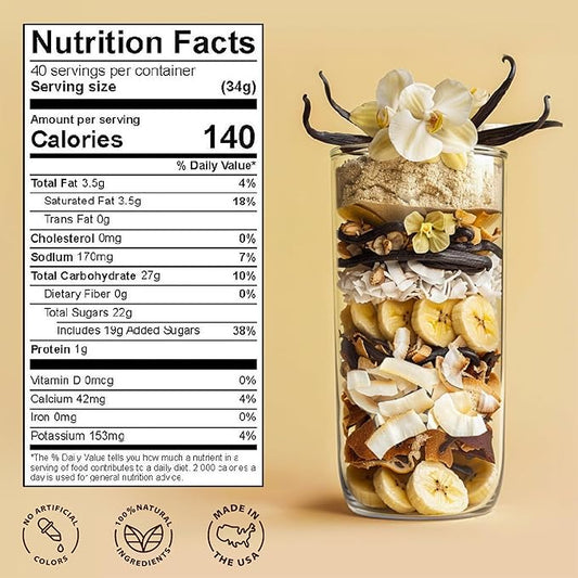 Marquis Vanilla Drink Mix – Smoothie Base and Blended Cream Beverage Powder for Smoothies and Blended Coffee, 48oz / 3lbs