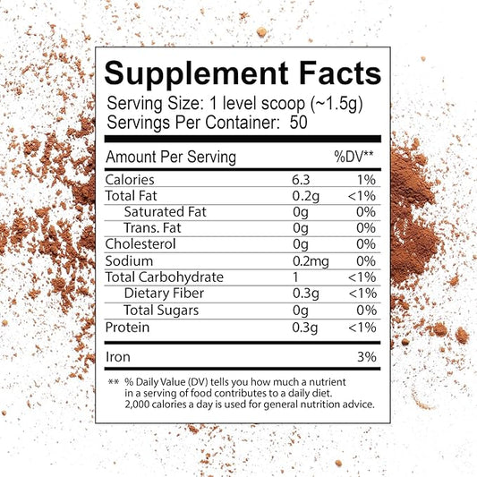 One Farm by WAAYB Organic Cacao, Single Estate, Non-GMO, Fair-Trade, Vegan, Gluten Free, 100% Raw Rizek Cacao in Resealable Bag for Cooking, Smoothies, Lattes & Baking (2.6 oz Jar, Powder)