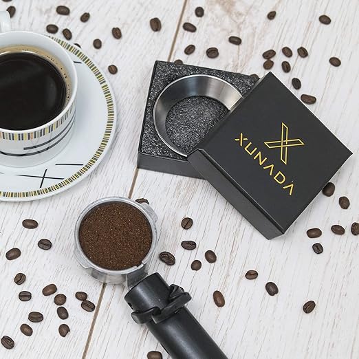 XUNADA 54mm Espresso Dosing Funnel, Precision Stainless Steel Coffee Dosing Ring, Works with Breville 54mm Portafilters
