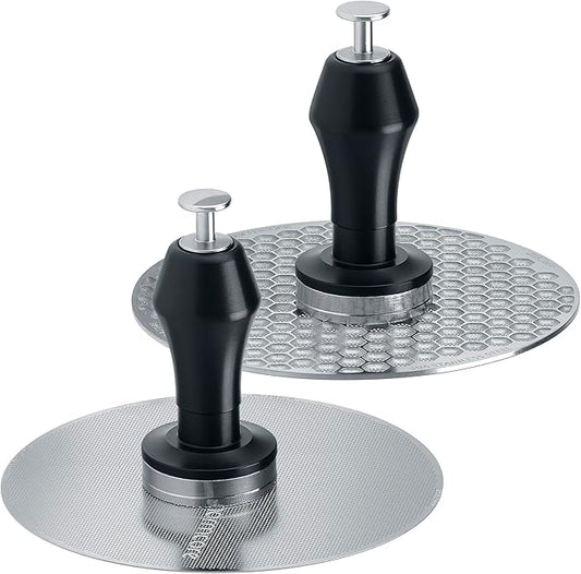 Normcore 53.3mm Magnetic Puck Screen Kit - 0.2mm Ultra-Thin, 0.8mm Standard Espresso Filter Screens with Magnetic Pin and Stand - 304 Stainless Steel Reusable Metal Coffee Filter