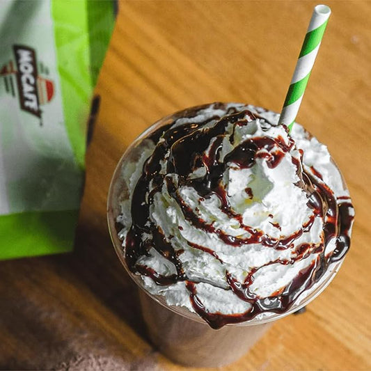 MOCAFE Peppermint Mocha Frappe Mix, Blended Iced Coffee Powder, Chocolate Mint Drinks 3lb Bulk Bag