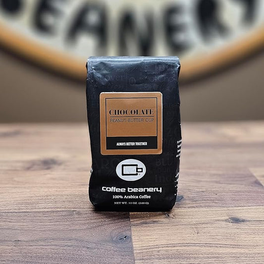 Chocolate Peanut Butter Cup Coffee by Coffee Beanery | 12oz Flavored Ground Medium Roast
