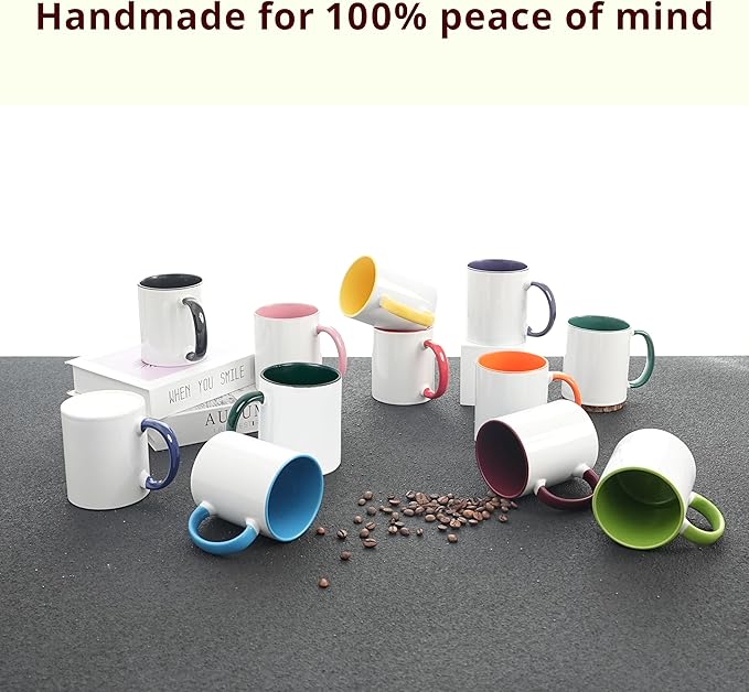 11oz White Ceramic Sublimation Coffee Mug Blank White, Case of 108