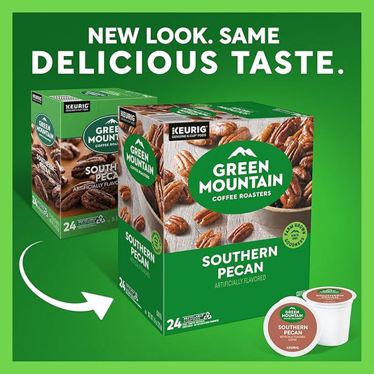 Green Mountain Coffee Roasters Southern Pecan Keurig Single-Serve K-Cup pods, Light Roast Coffee, 96 Count