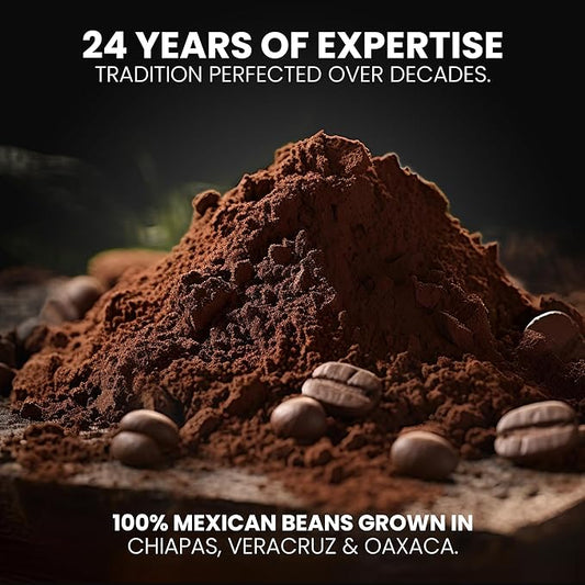 gila café Ground Coffee Medium Roast Espresso 32oz (1-Pack) - 100% Mexican Arabica Bean Coffee Grounds - Made with Coffeeberry - Chocolate, Hazelnut, Vanilla Notes