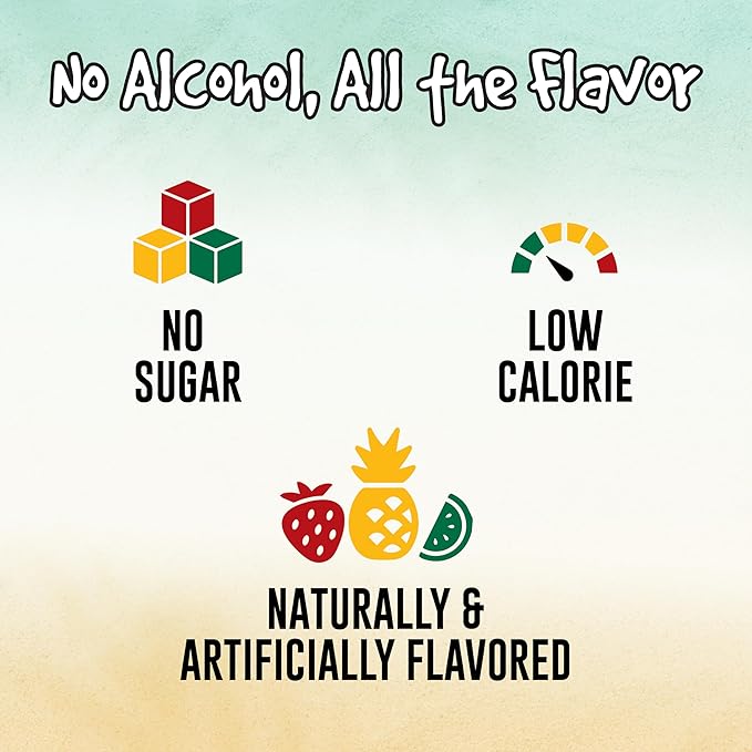 Margaritaville Singles to Go Water Drink Mix - Margarita Flavored, Non-Alcoholic Powder Sticks (12 Boxes with 6 Packets Each - 72 Total Servings), 0.65 Ounce (Pack of 12)