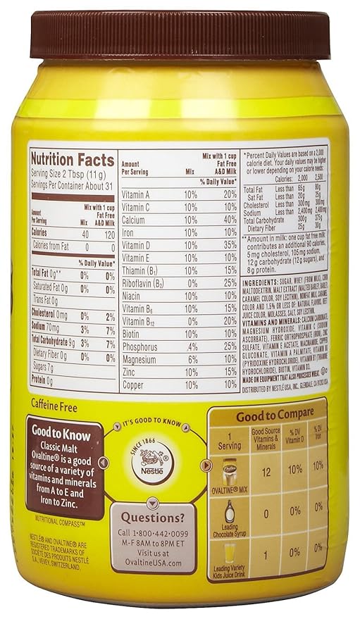 Ovaltine Classic Malt - 12 oz