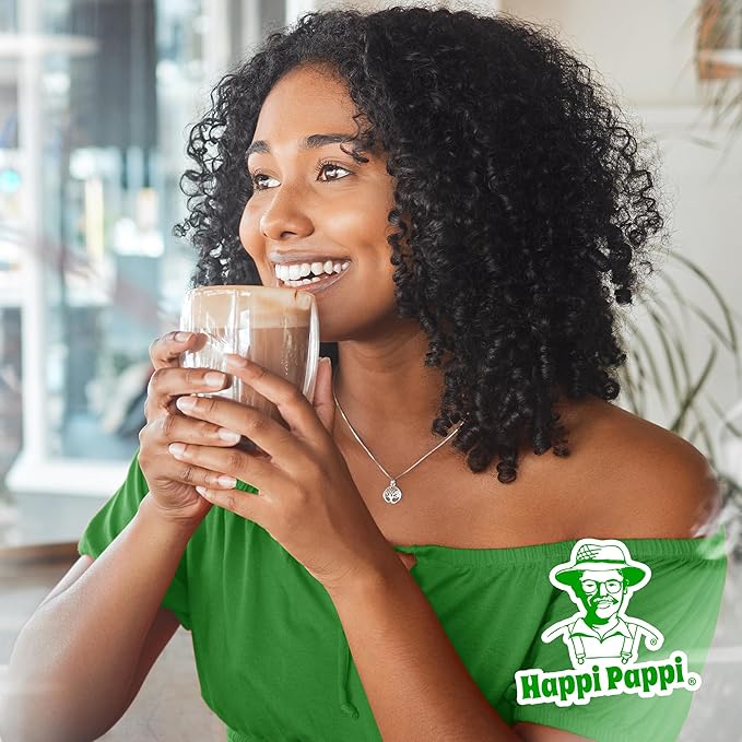 Happi Pappi - Vegan Hot Cocoa Mix, Coconut Milk Base Rich and Smooth Chocolate Powder for Drinks & Baking, Indulgent Cacao Treats for Cozy Nights and Warm Beverages, 16 oz Bag