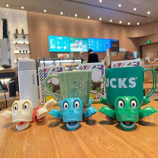 JOD® Turtle Cup Holder,Turtle Coaster with Funny Expression, 3 PCs Cup Holder with Liftable Limbs & Expressive Face for Turtles,Tortoise Lover Gag Gifts Home Decor(3pc-Green Blue Pink)
