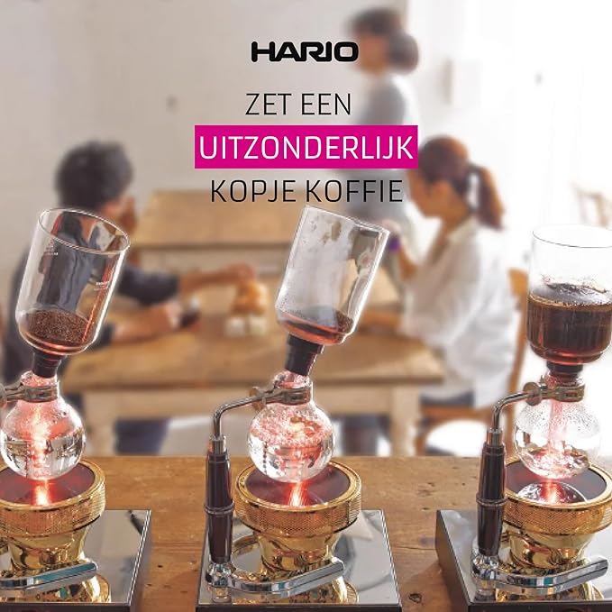 HARIO Technica Two Cup Coffee Siphon, 240ml