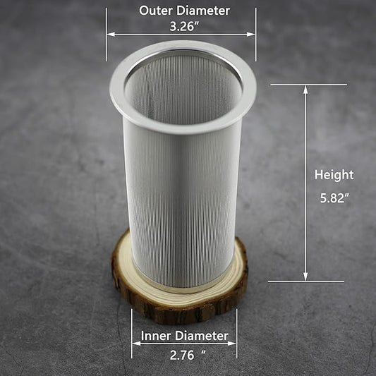 Cold Brew Coffee Filter for Wide Mouth Mason Jar, Food Grade 304 Stainless Steel, Ultra Fine Mesh, Tea and Fruit infuser, Iced Coffee Maker, Iced Tea Maker, Cold Brew Coffee Maker
