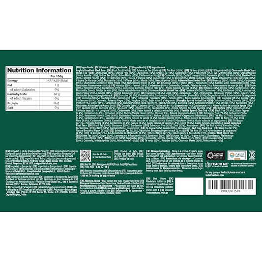 VAHDAM, Merry Christmas Tea Gift Set (9 Individually Wrapped Tea Bags) Limited Edition -Gluten Free, Non GMO | Christmas 2026 Gift Ideas | Christmas Gifts For Women 2026 & Christmas Gifts For Men 2026