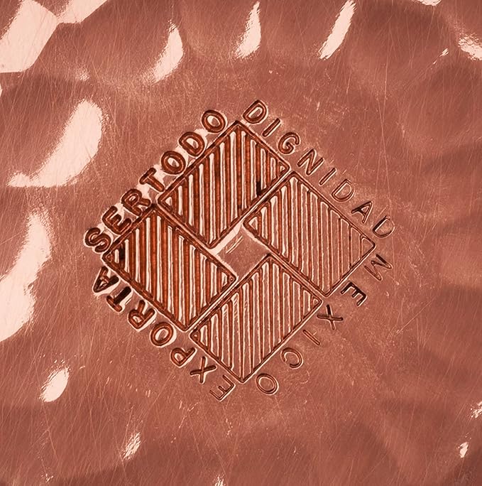 Sertodo Copper, Square Napa Cup Coaster, Hand Hammered 100% Pure Copper, 4.5 inch square, Set of 4