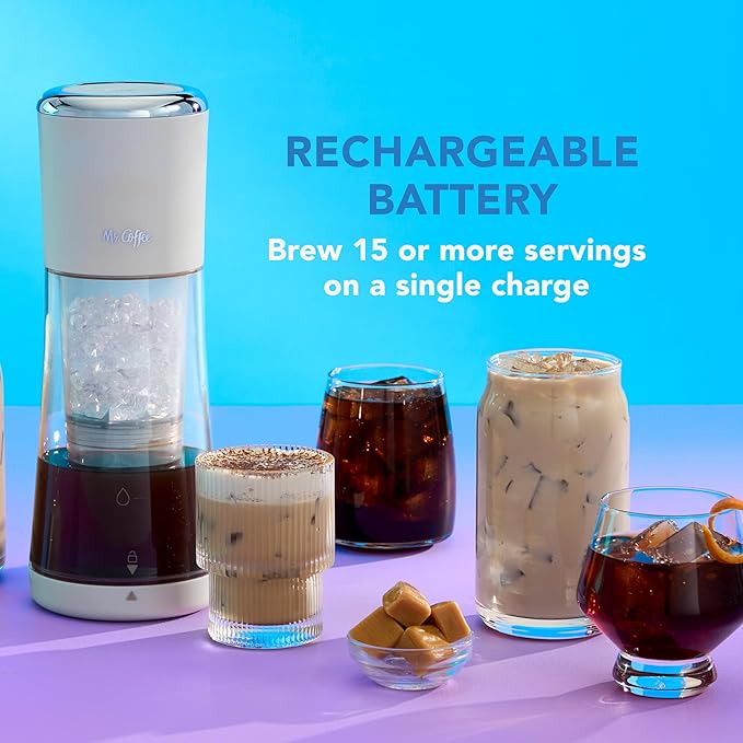 Mr. Coffee® Express Cold Brew Coffee Maker, 10-Minute Cold Brew Coffee Machine, Oat Milk